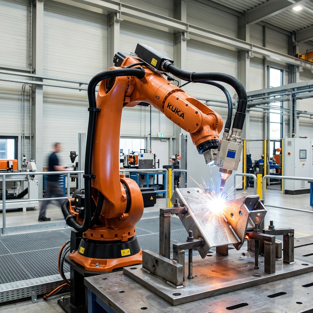 Industrial Robot Welding Process